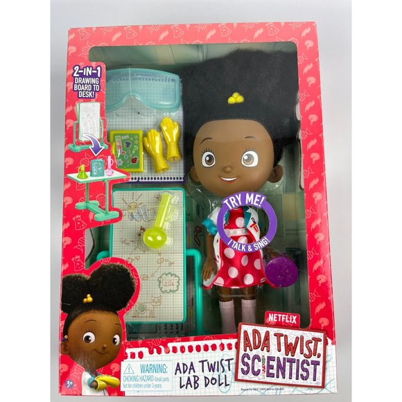 Ada Twist Scientist Lab Doll NIB Talks and Sings w/Accessories Netflix show - Picture 1 of 2